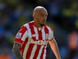 Stephen Ireland of Stoke City during the Barclays Premier League match between Norwich City and Stoke City at Carrow Road on August 22, 2015