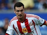Adam Johnson of Sunderland in action during the Barclays Premier League match between Leicester City and Sunderland at The King Power Stadium on August 8, 2015 in Leicester, England.