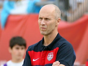 Head Coach Bob Bradley of the United States watches his team lose to Spain at Gillette Stadium on June 4, 2011 in Foxboro, Massachusetts.