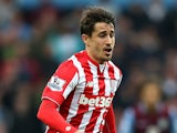 Bojan Krkic of Stoke in action during the Barclays Premier League match between Aston Villa and Stoke City at Villa Park on October 3, 2015 in Birmingham, United Kingdom.