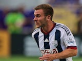 Callum McManaman #19 of West Bromwich Albion stops a ball during an International friendly soccer match between West Bromwich Albion and the Orlando City SC at the Orlando Citrus Bowl on July 15, 2015 in Orlando, Florida. Orlando won the match 3-1.