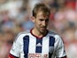 Craig Dawson of West Bromwich Albion during the Barclays Premier League match between Stoke City and West Bromwich Albion at Britannia Stadium on August 29, 2015 in Stoke on Trent, England.
