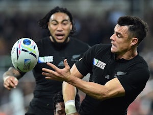 New Zealand fly-half Dan Carter in action during the Rugby World Cup Pool C contest against Tonga on October 9, 2015
