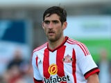Danny Graham of Sunderland in action during a pre season friendly between Darlington and Sunderland at Heritage Park on July 9, 2015 in Bishop Auckland, England.