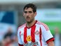 Danny Graham of Sunderland in action during a pre season friendly between Darlington and Sunderland at Heritage Park on July 9, 2015 in Bishop Auckland, England.