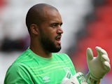 Darren Randolph of West Ham United during the pre season friendly match between Charlton Athletic and West Ham United at the Valley on July 25, 2015 in London, England.