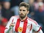 Fabio Borini of Sunderland in action during the Barclays Premier League match between Sunderland and West Ham United at the Stadium of Light on October 3, 2015 in Sunderland United Kingdom