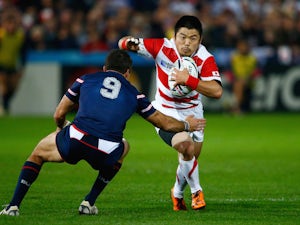 Japan take nine-point lead into interval