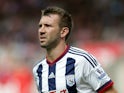 Gareth McAuley of West Bromwich Albion during the Barclays Premier League match between Stoke City and West Bromwich Albion at Britannia Stadium on August 29, 2015 in Stoke on Trent, England. 