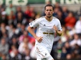 Swansea player Gylfi Sigurdsson in action during the Pre season friendly match between Swansea City and Deportivo La Coruna at Liberty Stadium on August 1, 2015