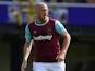 James Collins of West Ham United in action during the pre season friendly match between Southend United and West Ham United at Roots Hall on July 18, 2015 in Southend, England. 