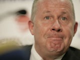Ireland assistant coach Liam Brady attends the Republic of Ireland football press conference at the FAI headquarters on April 8, 2008 in Dublin, Republic of Ireland.