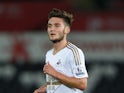 Swansea player Matt Grimes in action during the Capital One Cup Second Round match between Swansea City and York City at Liberty Stadium on August 25, 2015
