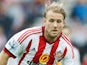 Ola Toivonen of Sunderland in action during the Barclays Premier League match between Sunderland and West Ham United at the Stadium of Light on October 3, 2015 in Sunderland United Kingdom 