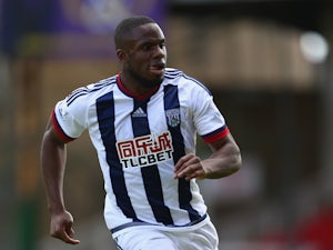Victor Anichebe of West Bromwich Albion during the Pre-Season Friendly match between Swindon Town and West Bromwich Albion at the County Ground on July 25, 2015