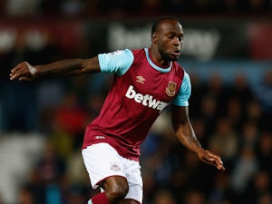 Victor Moses of West Ham United in action during the Barclays Premier League match between West Ham United and Newcastle United at Boleyn Ground on September 14, 2015 in London, United Kingdom. 