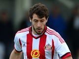 Will Buckley of Sunderland in action during a pre season friendly between Darlington and Sunderland at Heritage Park on July 9, 2015 in Bishop Auckland, England.