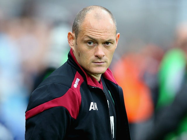 Alex Neil manager of Norwich City looks on during the Barclays Premier League match between Newcastle United and Norwich City at St James' Park on October 18, 2015 in Newcastle upon Tyne, England.