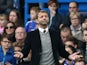 Aston Villa's English manager Tim Sherwood gestures during the English Premier League football match between Chelsea and Aston Villa at Stamford Bridge in London, on October 17, 2015