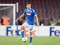 Jorginho of Napoli in action during the UEFA Europa League match between Napoli and Club Brugge KV on September 17, 2015