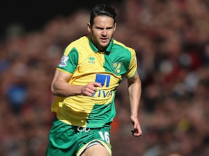 Matthew Jarvis of Norwich City in action during the Barclays Premier League match between Norwich City and A.F.C. Bournemouth on September 12, 2015 in Norwich, United Kingdom.