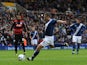 Paul Caddis of Birmingham City scores his sides second goal during the Sky Bet Championship match between Birmingham City and Queens Park Rangers at St Andrews on October 17, 2015 in Birmingham, England.