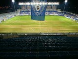 A picture taken on December 12, 2012 shows the empty stands before the French L1 football match SC Bastia vs Marseille (OM) at the Armand Cesari stadium in Bastia, Corsica.
