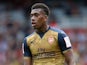 Alex Iwobi of Arsenal looks on during the Emirates Cup match between Arsenal and Olympique Lyonnais at the Emirates Stadium on July 25, 2015 in London, England.