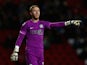 Jason Steele of Blackburn Rovers in action during the Sky Bet Championship match between Blackburn Rovers and Norwich City at Ewood Park on February 24, 2015