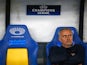 Jose Mourinho of Chelsea looks on prior to kick off during the UEFA Champions League Group G match between FC Dynamo Kyiv and Chelsea at the Olympic Stadium on October 20, 2015 in Kiev, Ukraine. 