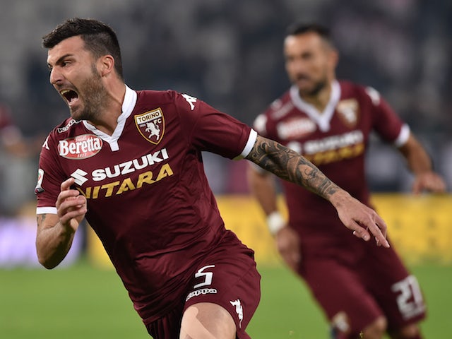 Cesare Bovo of Torino FC celebrates a goal during the Serie A match between Juventus FC and Torino FC at Juventus Arena on October 31, 2015 in Turin, Italy. 