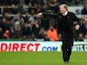 Steve McClaren manager of Newcastle United reacts after his team's scoreless draw in the Barclays Premier League match between Newcastle United and Stoke City at St James' Park on October 31, 2015