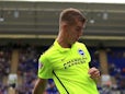 Uwe Hunemeier of Brighton during the Sky Bet Championship match between Ipswich Town and Brighton and Hove Albion at Portman Road stadium on August 29, 2015