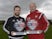 Alan Judge and Lee Carsley of Brentford with their October Player and Manager of the Month awards