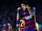 Neymar of FC Barcelona celebrates after scoring his team's third goalduring the UEFA Champions League Group E match between FC Barcelona and FC BATE Borisov at the Camp Nou on November 4, 2015