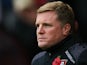Eddie Howe Manager of Bournemouth looks on prior to the Barclays Premier League match between A.F.C. Bournemouth and Newcastle United at Vitality Stadium on November 7, 2015 in Bournemouth, England.