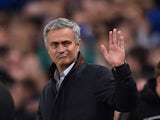 Jose Mourinho the manager of Chelsea gestures during the UEFA Champions League Group G match between Chelsea FC and FC Dynamo Kyiv at Stamford Bridge on November 4, 2015