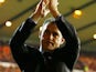  Dougie Freedman manager of Nottingham Forest applauds the crowd prior to the Sky Bet Championship match between Nottingham Forest and Derby County at City Ground on November 6, 2015 in Nottingham, England.