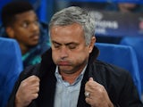 Chelsea's Portuguese manager Jose Mourinho gestures during a UEFA Chamions league group stage football match between Chelsea and Dynamo Kiev at Stamford Bridge stadium in west London on November 4, 2015