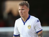 Lee Erwin of Leeds United looks on during the pre season friendly match between York City and Leeds United at Bootham Crescent on July 15, 2015 in York, England. 