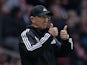 West Bromwich Albion's Welsh Head Coach Tony Pulis gestures from the touchline during the English Premier League football match between Manchester United and West Bromwich Albion at Old Trafford stadium in Manchester, north west England, on November 7, 20