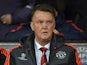 Manchester United's Dutch manager Louis van Gaal looks on during a UEFA Chamions league group stage football match between CSKA Moscow and Manchester United at Old Trafford in Manchester, north west England on November 3, 2015