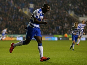 Ola John of Reading celebrates after scoring his team's second goal of the game during the Sky Bet Championship match between Reading and Huddersfield Town on November 3, 2015