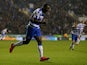 Ola John of Reading celebrates after scoring his team's second goal of the game during the Sky Bet Championship match between Reading and Huddersfield Town on November 3, 2015