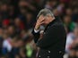 Sam Allardyce, manager of Sunderland reacts during the Barclays Premier League match between Sunderland and Southampton at Stadium of Light on November 7, 2015 in Sunderland, England.