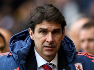 Aitor Karanka, manager of Middlesborough during the Sky Bet Championship match between Wolverhampton Wanderers and Middlesborough at Molineux Stadium on October 24, 2015