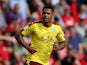 Andre Gray of Burnley during the Sky Bet Championship match between Bristol City and Burnley at Ashton Gate on August 29, 2015