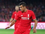 Dejan Lovren of Liverpool during the international friendly match between Adelaide United and Liverpool FC at Adelaide Oval on July 20, 2015