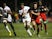 Duncan Taylor of Saracens breaks away from Thierry Dusautoir during the European Rugby Champions Cup match between Saracens and Toulouse at Allianz Park on November 14, 2015 in Barnet, England.