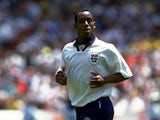 Ian Wright of England in action during the US Cup match against Brazil played in the United States in 1993